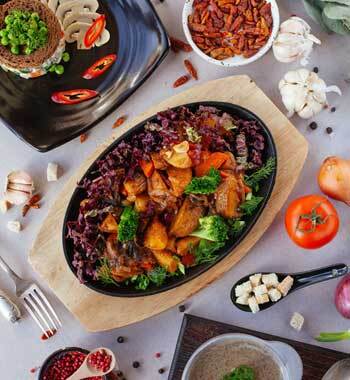 vegetarisches Buffet